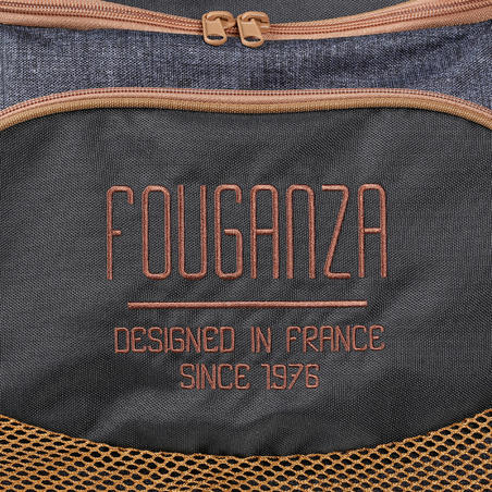 Сумка для спорядження для кінного спорту, 55 л - Сіра/Коричнева