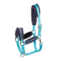 Winner Horse and Pony Riding Halter + Leadrope Pack - Turquoise