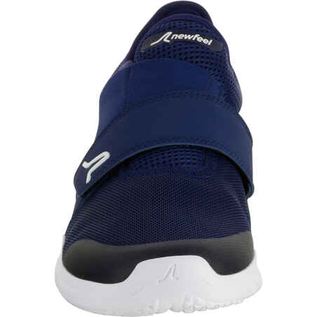 Soft 180 Strap Men's Fitness Walking Shoes - Blue/White