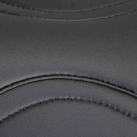 Synthia Horse Riding Synthetic 17.5" All-Purpose Saddle For Horse - Black
