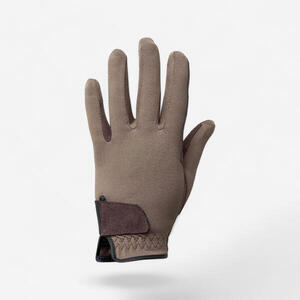 Guantes de equitación para niños BASIC marrón