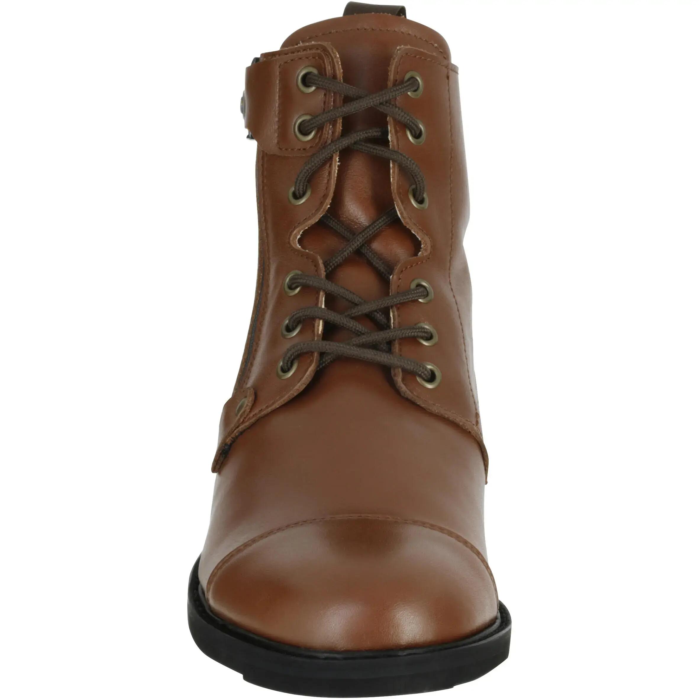 Training 700 Adult Lace-Up Horse Riding Jodhpur Boots - Brown 5/15