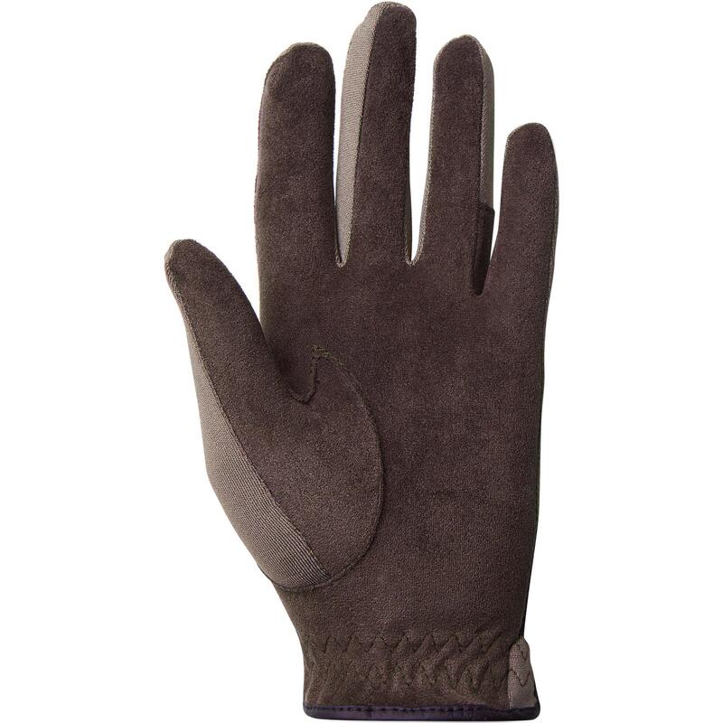 Gants équitation enfant BASIC marron