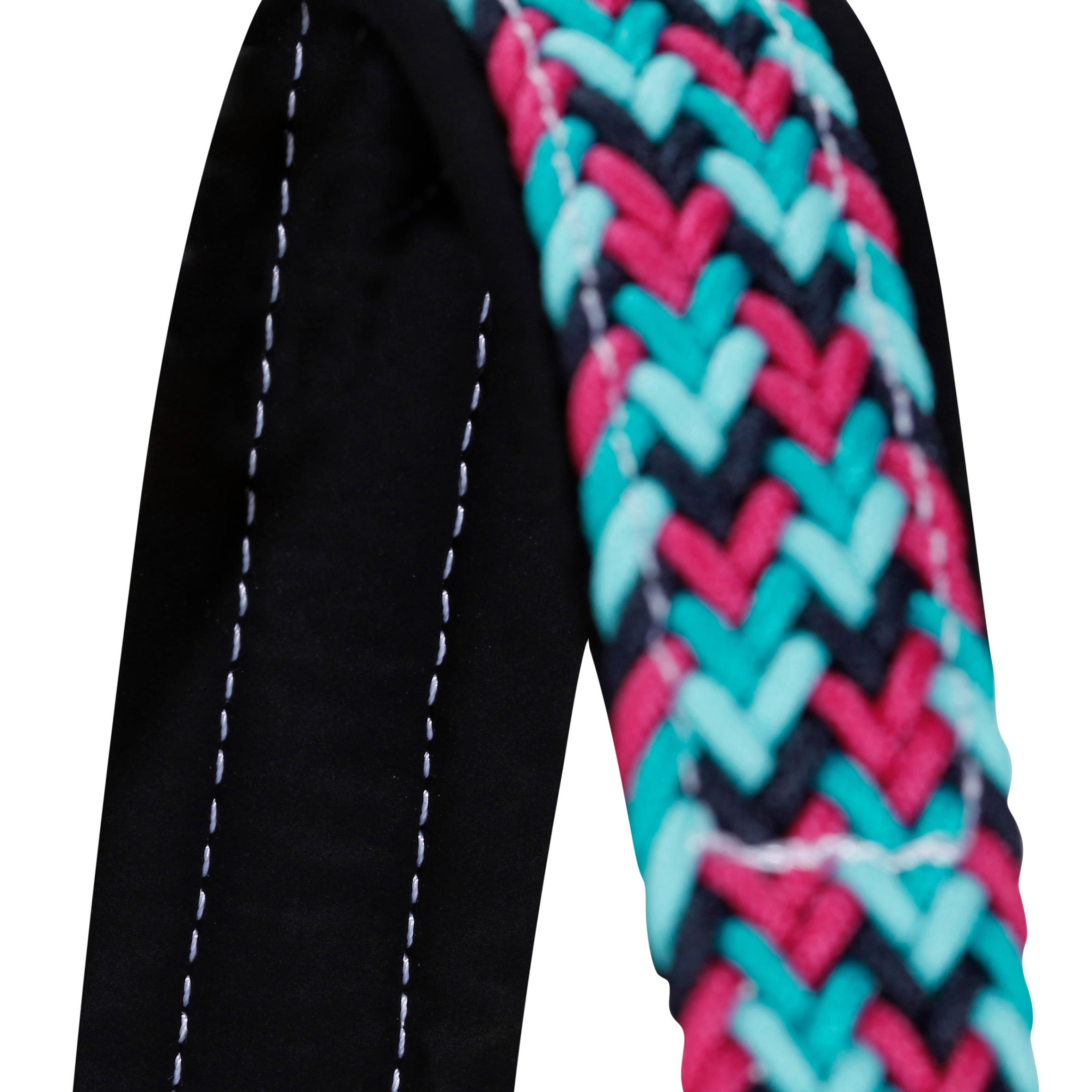 Plait Horse Riding Horse/Pony Halter - Turquoise Blue 3/9