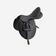 Selle polyvalente synthétique équipée équitation cheval poney SYNTHIA noir 16"5