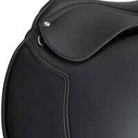 Synthia Horse Riding Synthetic 17.5" All-Purpose Saddle For Horse - Black