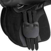 Synthia Horse Riding Synthetic 17.5" All-Purpose Saddle For Horse - Black