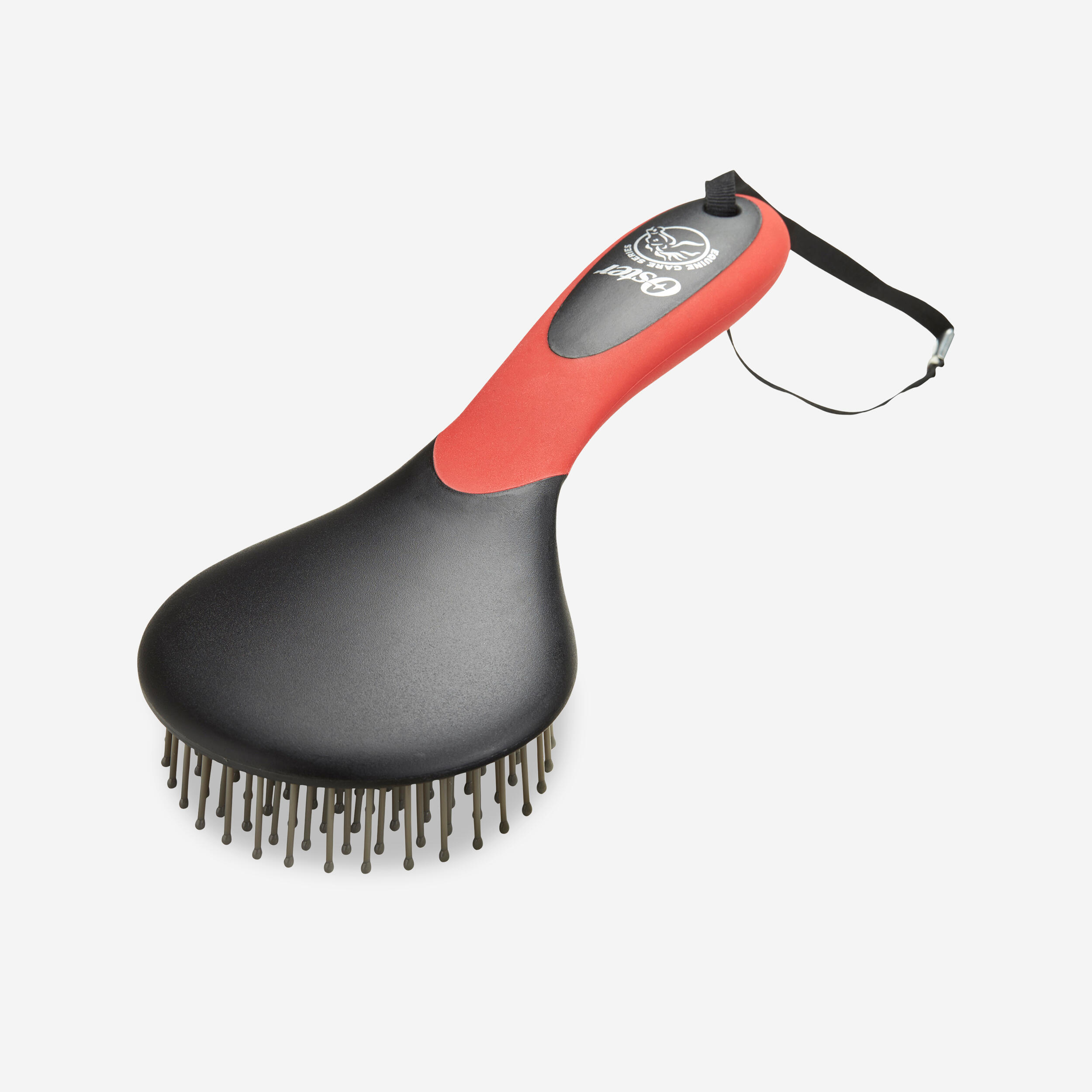 Horse Riding Mane & Tail Brush Red BROSSERIE OSTER Decathlon
