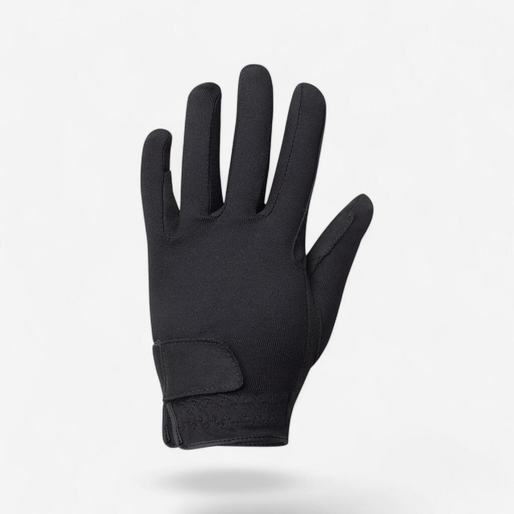 Guantes equitación niños BASIC blanco 