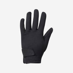 Basic Children's Horse Riding Gloves - Black