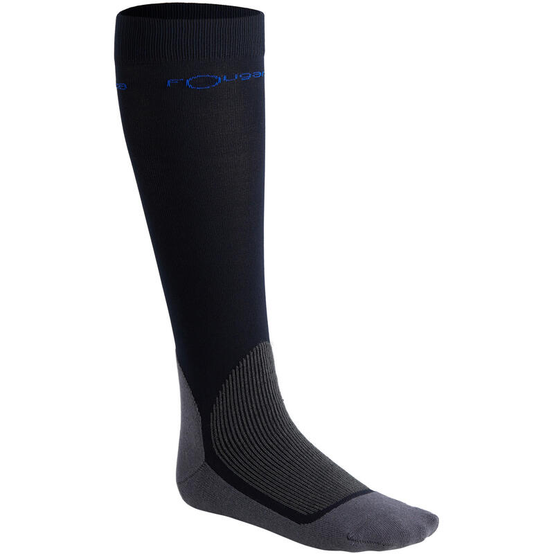 Chaussettes équitation adulte 700 marine