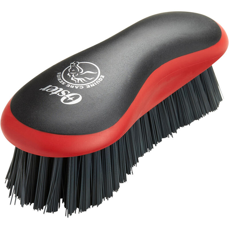 2x Brosse cheval étrille finlandaise à picots plastique rouge flexible 175  mm crinière chevaux pansage équitation