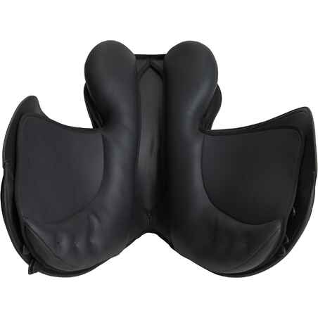 Synthia Horse Riding Synthetic 17.5" All-Purpose Saddle For Horse - Black