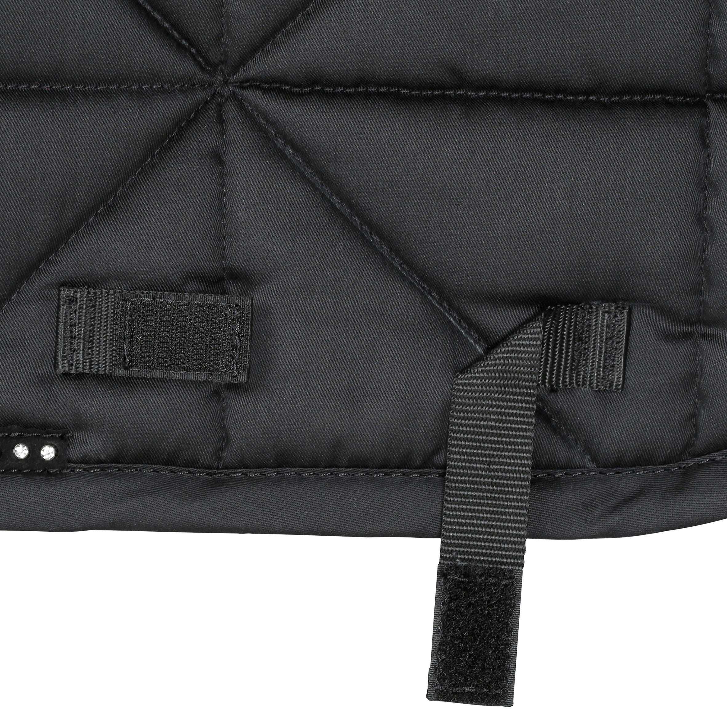 Strass Horse Riding Saddle Cloth For Horse/Pony - Black 5/8