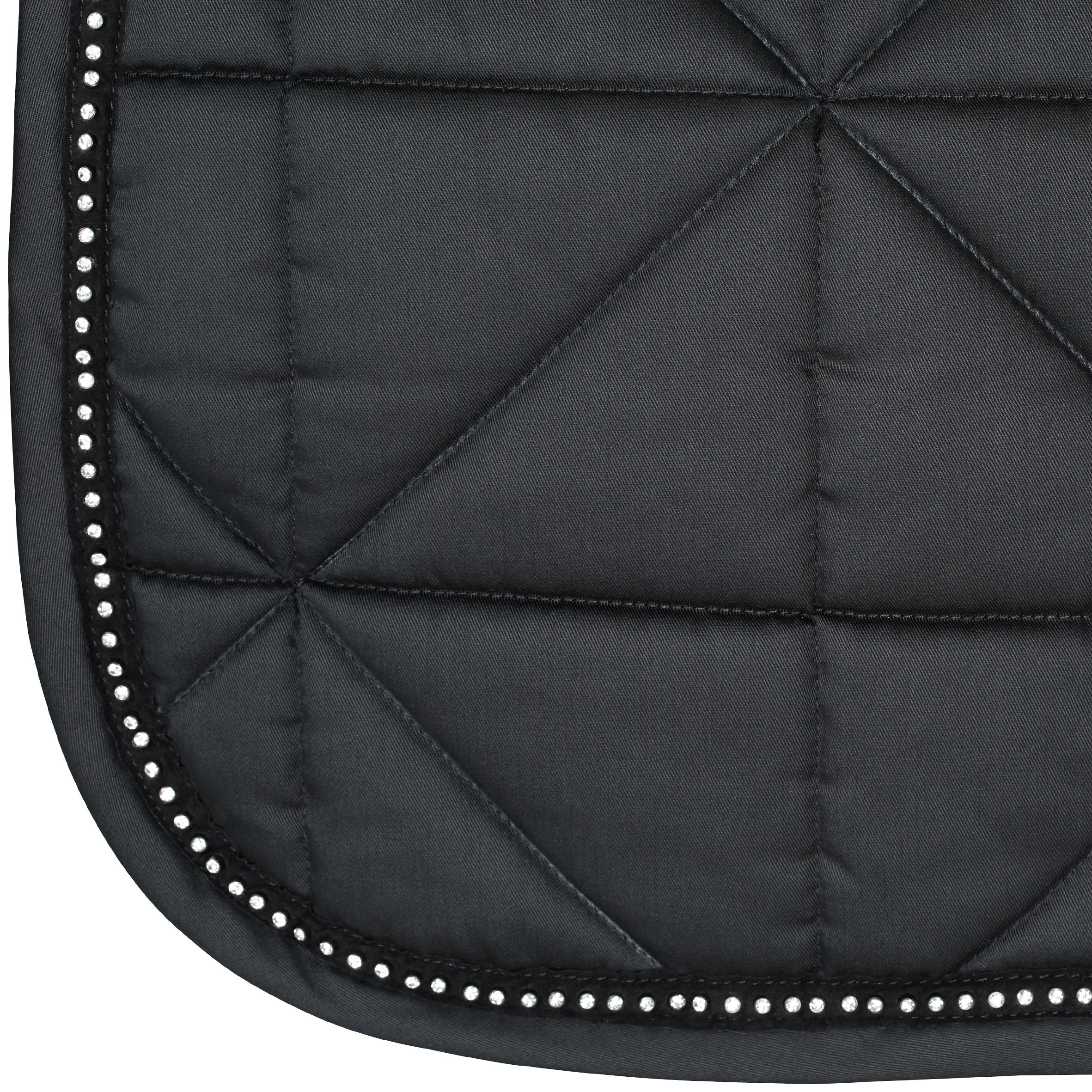 Strass Horse Riding Saddle Cloth For Horse/Pony - Black 4/8