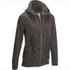 SW500 Women's Horse Riding Sweatshirt - Grey/Camel