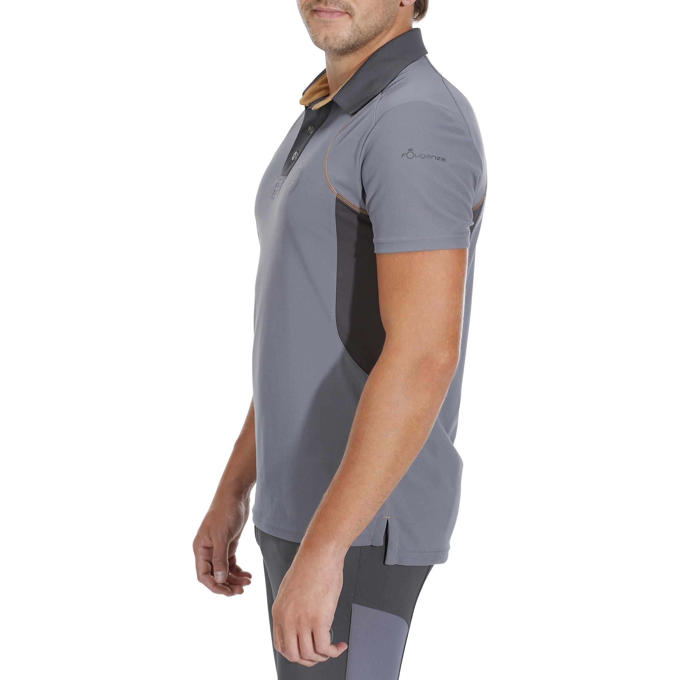 polo shirt with horse at the bottom
