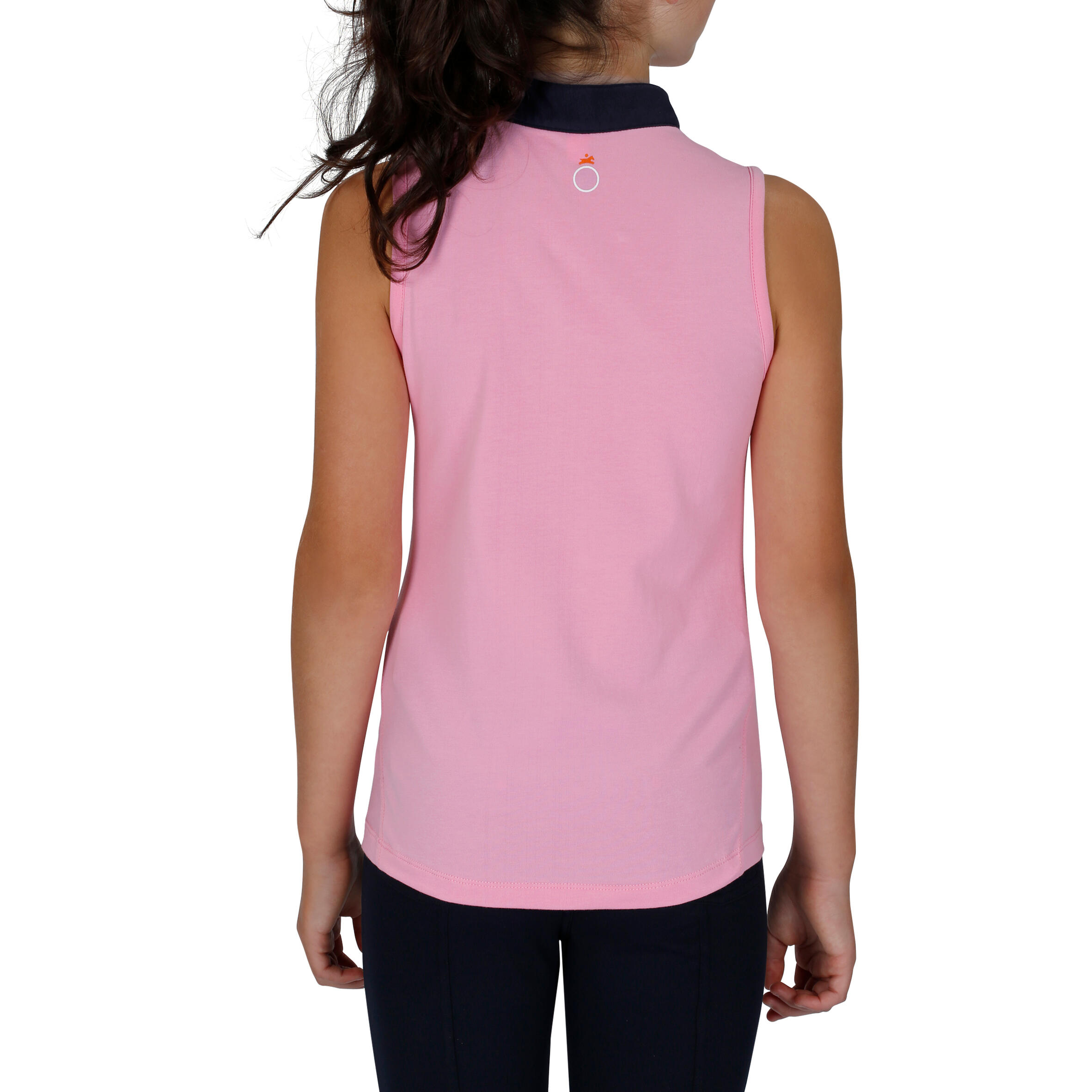 Spring Sleeveless Polo Shirt - Pink 4/10