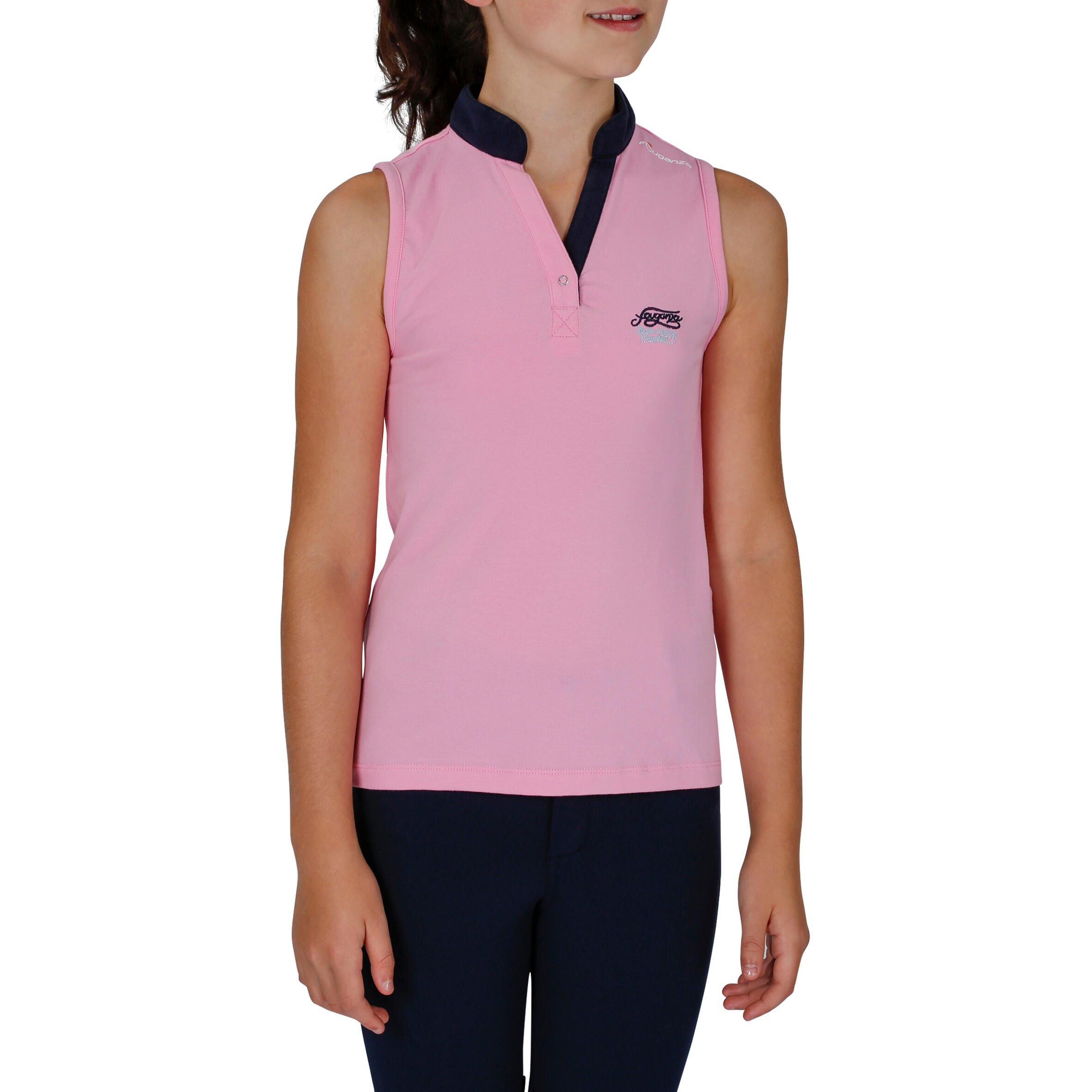 Spring Sleeveless Polo Shirt - Pink 2/10