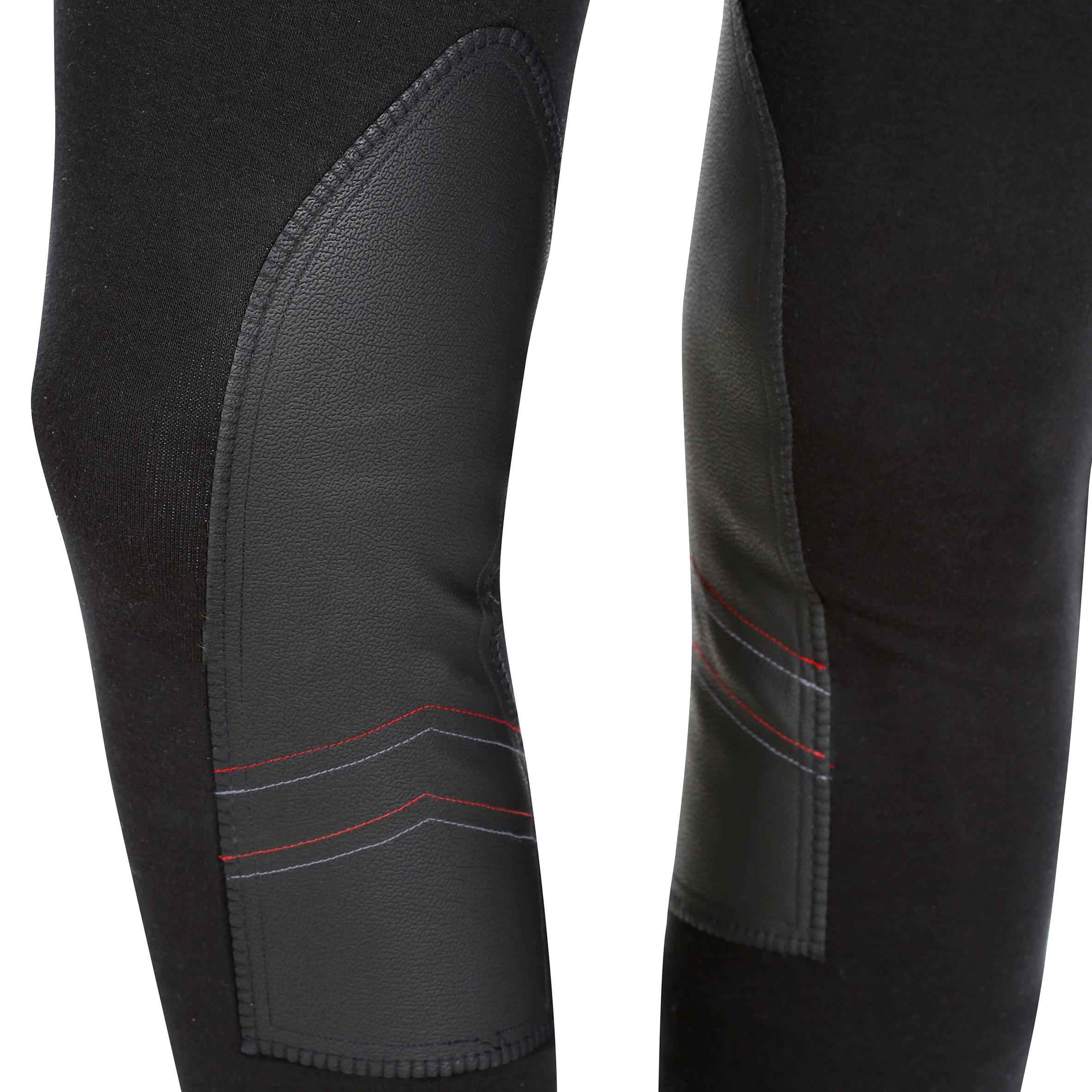140 Women's Horseback Riding Jodhpurs with Grippy Patches - Black - FOUGANZA