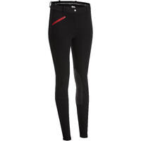 140 Women's Horse Riding Jodhpurs with Grippy Patches - Black