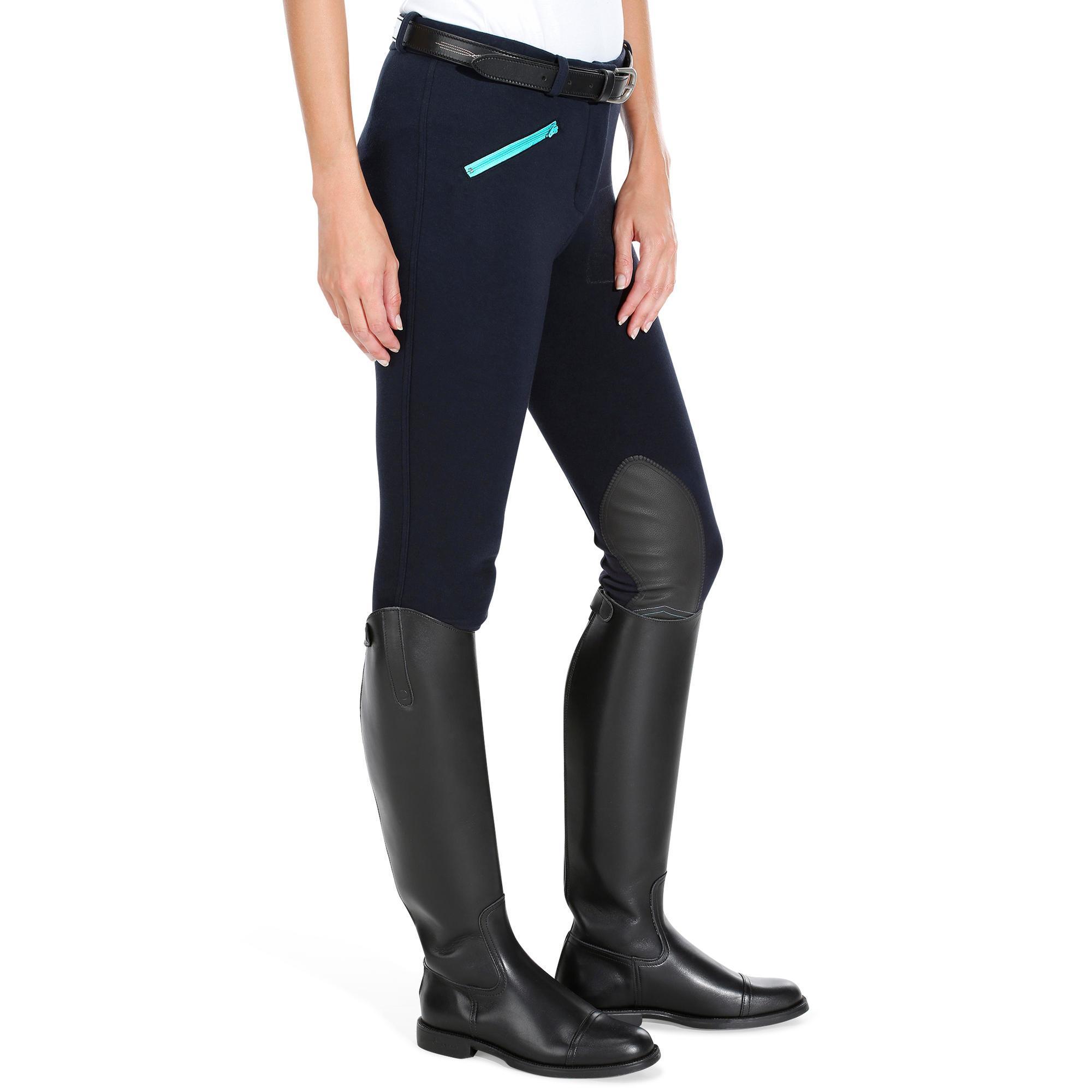 Pantaloni equitazione donna 140 rinforzi antiscivolo FOUGANZA | DECATHLON