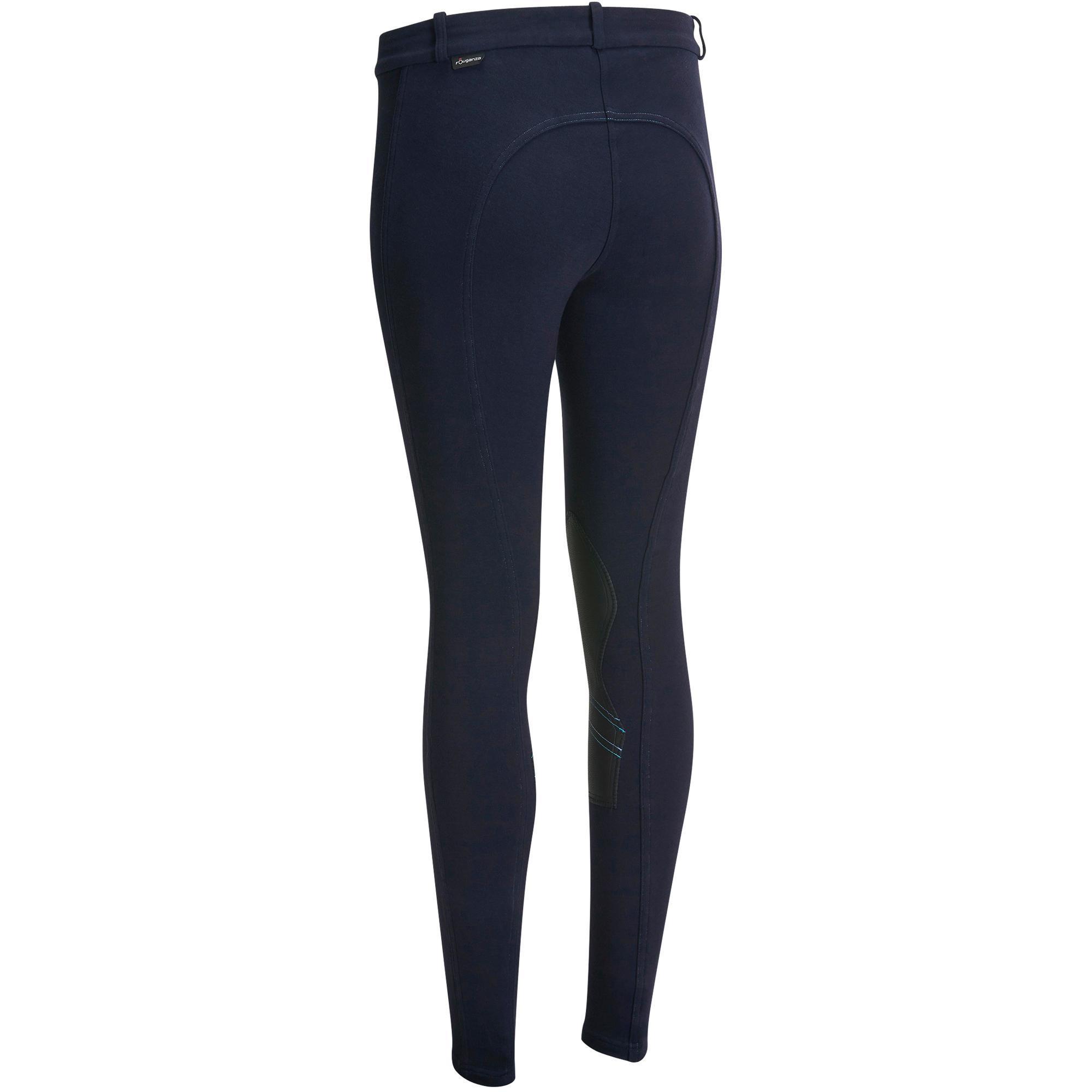 Pantaloni equitazione donna 140 rinforzi antiscivolo FOUGANZA | DECATHLON