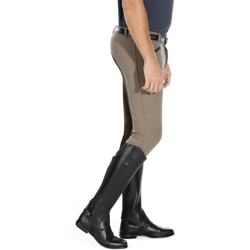 Pantalon fond de peau équitation homme 180 FULLSEAT marron