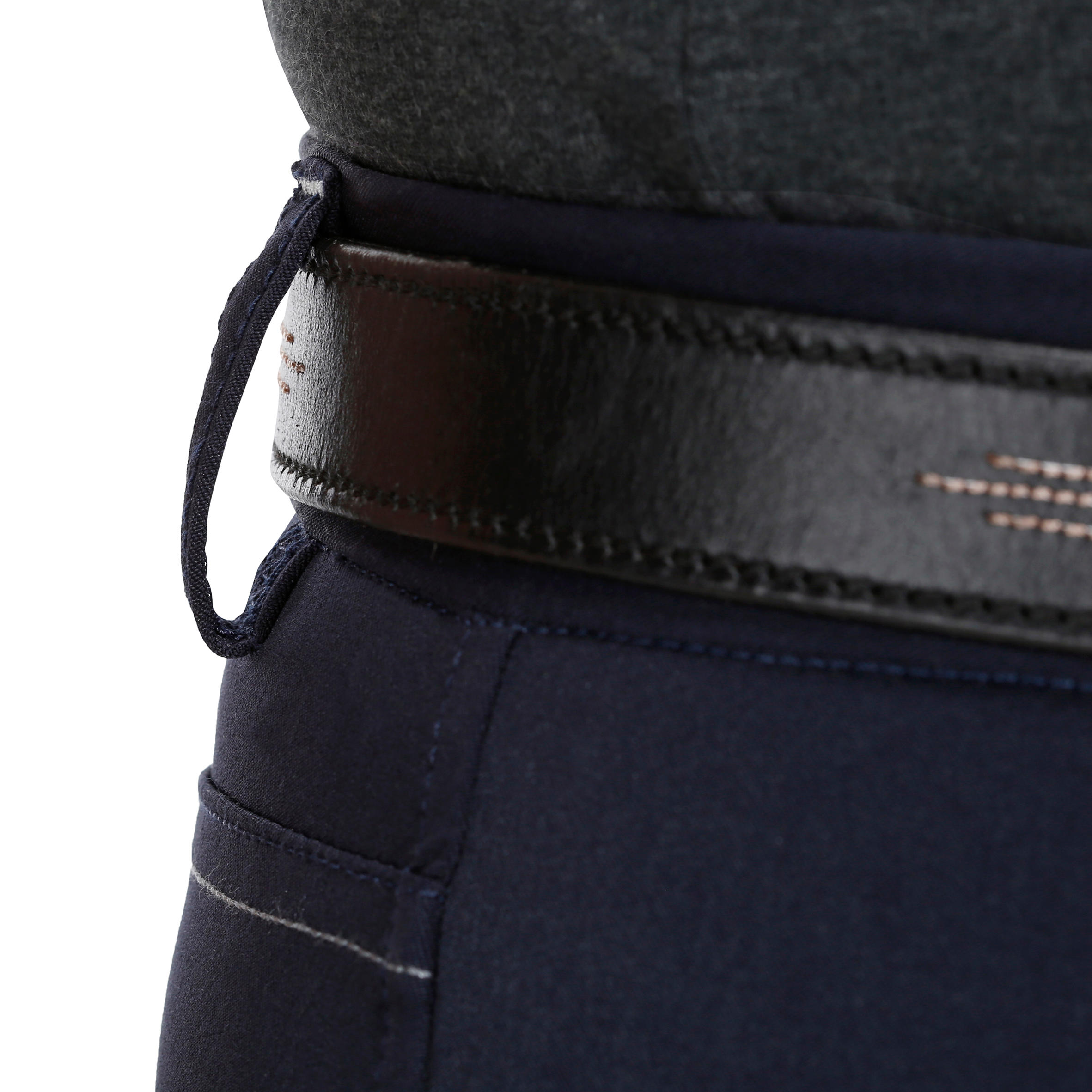 Training Light Women's Horse Riding Jodhpurs With Silicone Patches - Navy Blue 12/21