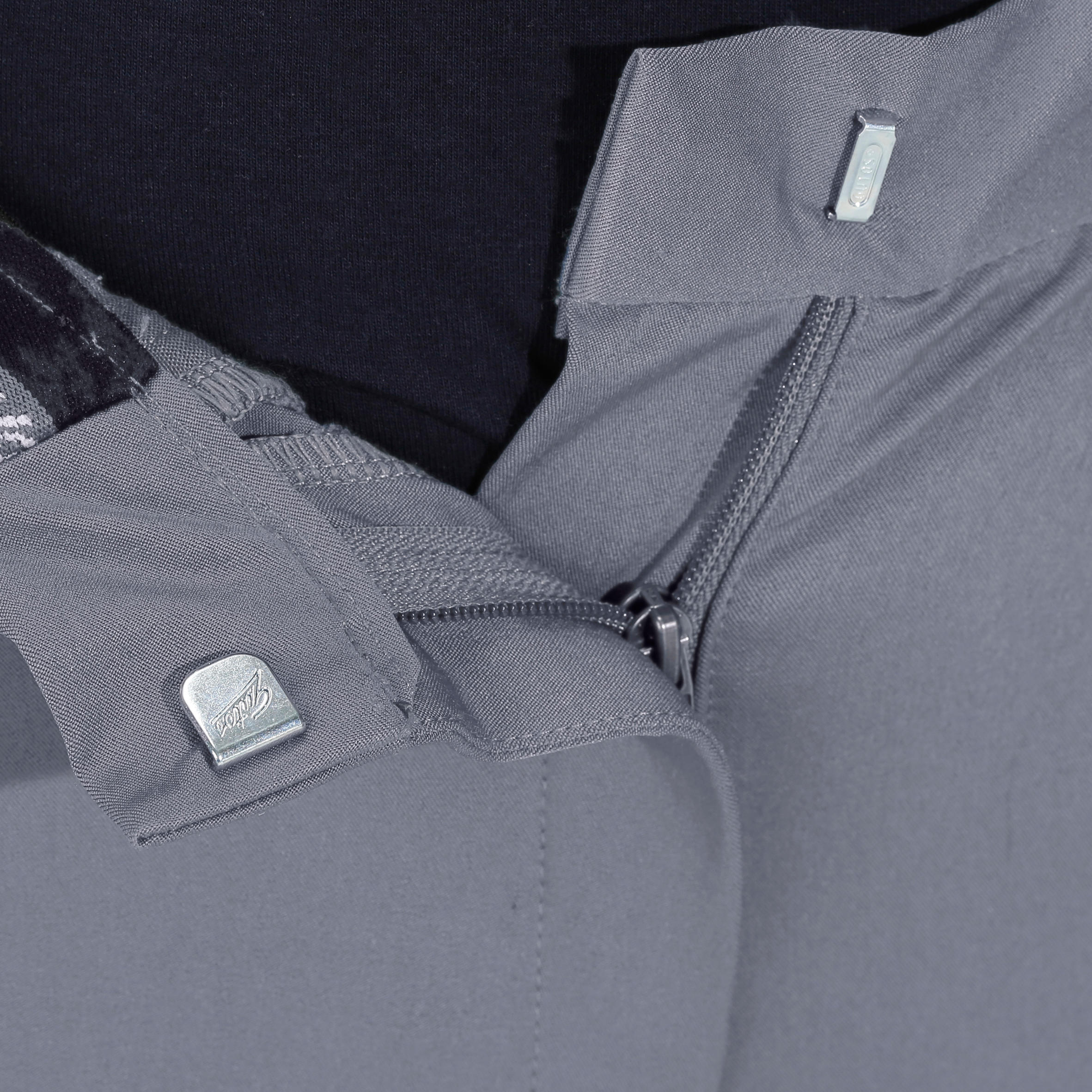 FOUGANZA Dámske jazdecké nohavice BR980 Light Full Grip so silikónom sivé M · záber 12