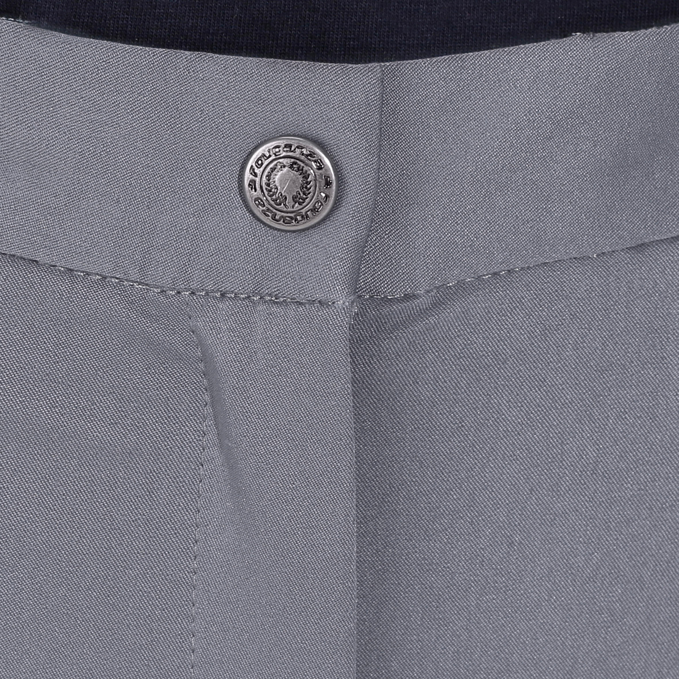 FOUGANZA Dámske jazdecké nohavice BR980 Light Full Grip so silikónom sivé M · záber 10