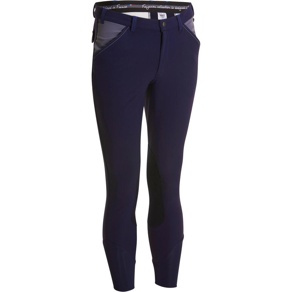 BR700 Horse Riding Patch Jodhpurs - Navy