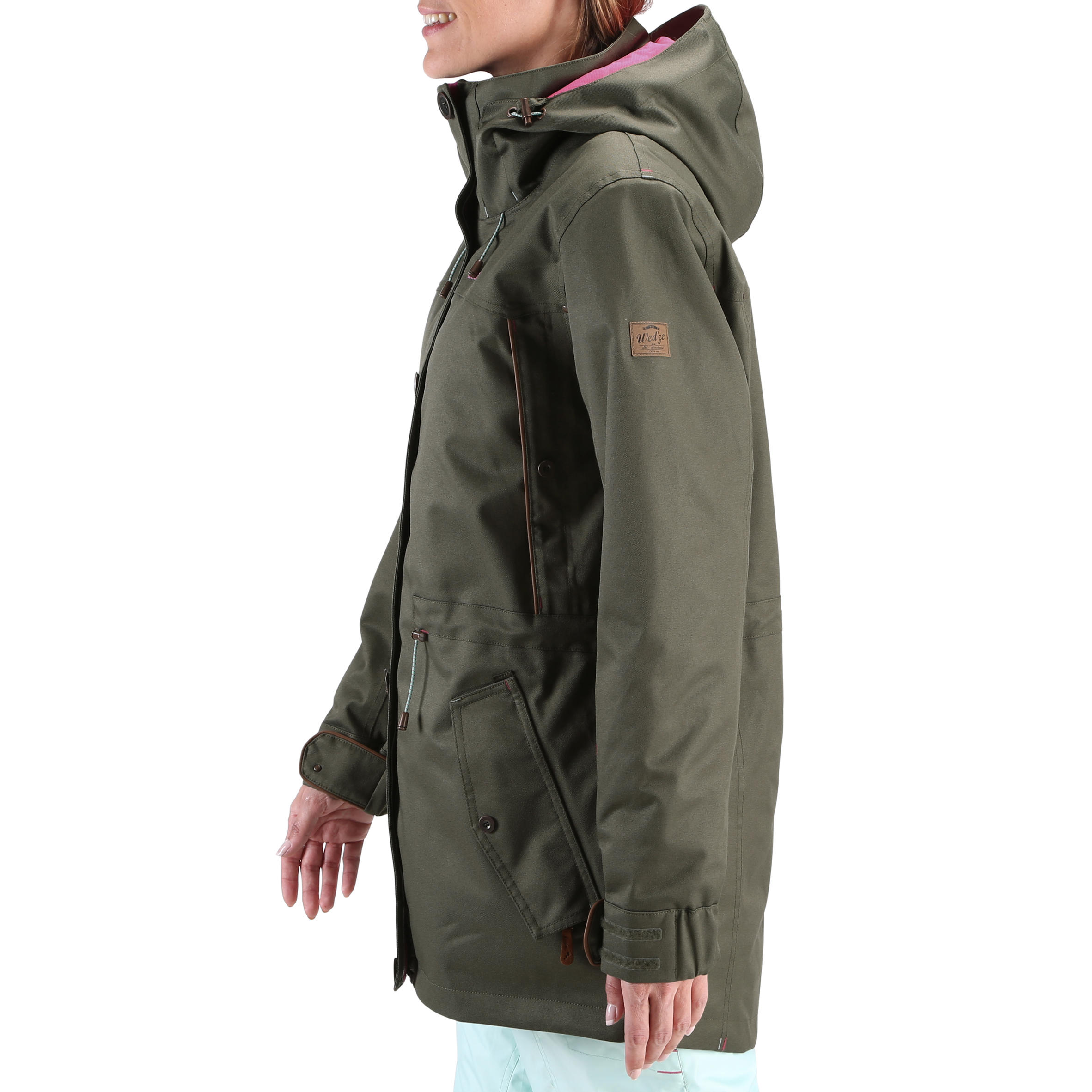 VESTE SKI FEMME MIDSTYLE KAKI WEDZE 5/17