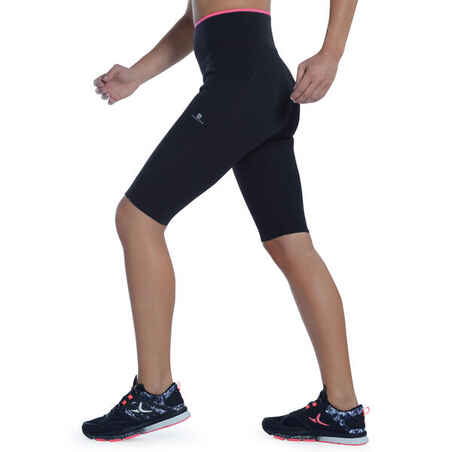 Women's Cardio Fitness Sweat Shorts - Black