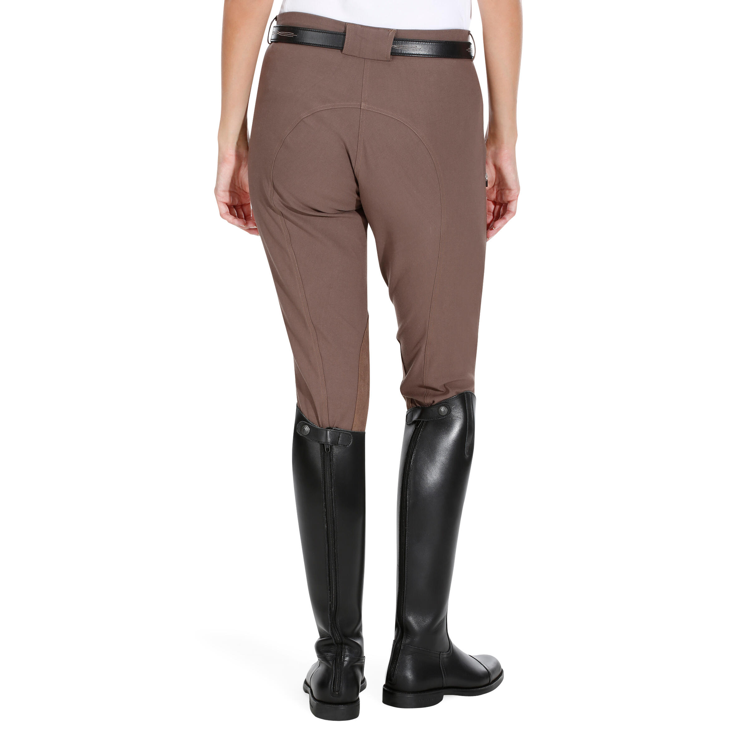 Paddock Women's Horse Riding Jodhpurs - Brown 5/18