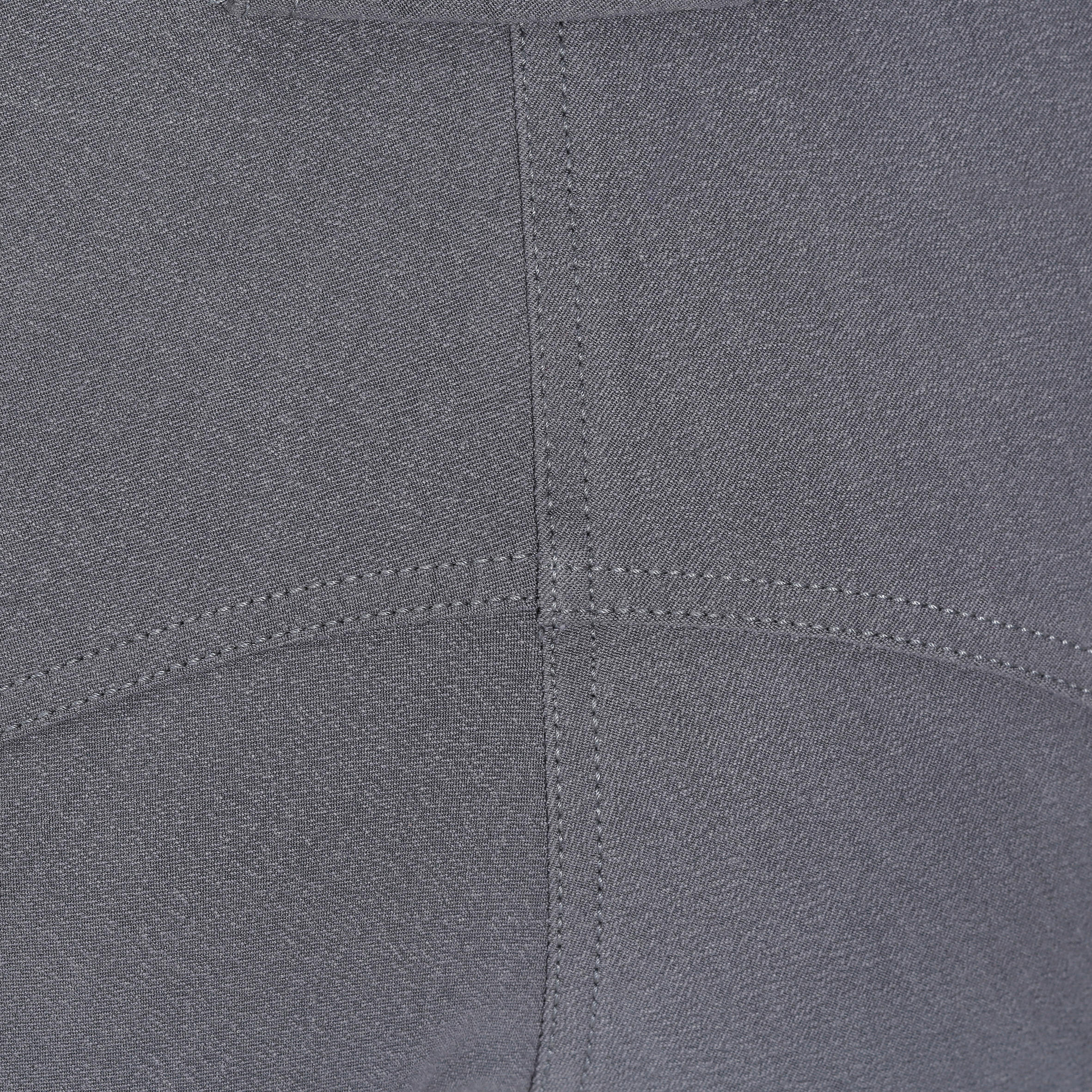 BR500 Women's Horse Riding Suede Patch Jodhpurs - Grey 12/18