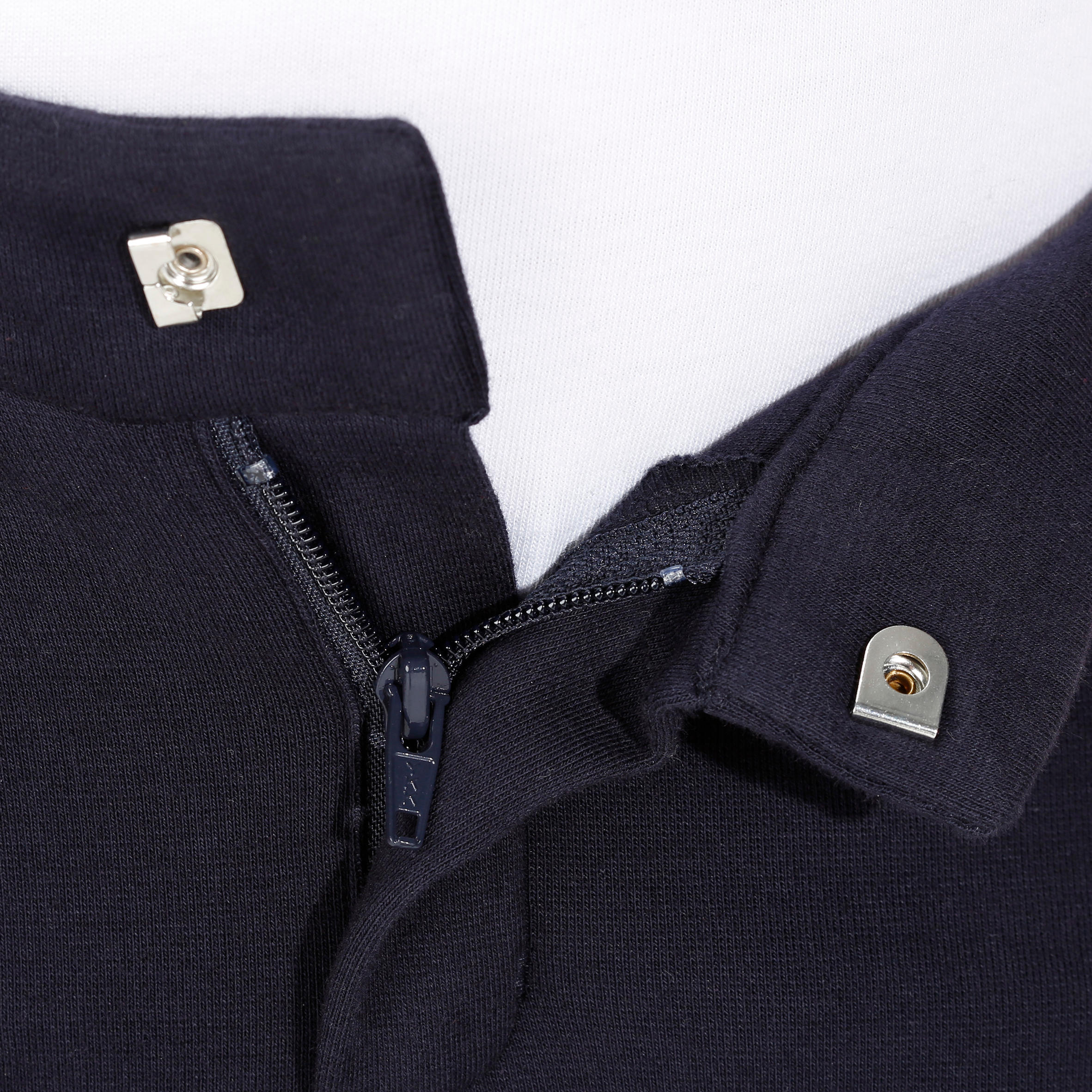 140 Kids' Horse Riding Patch Jodhpurs - Navy 7/16