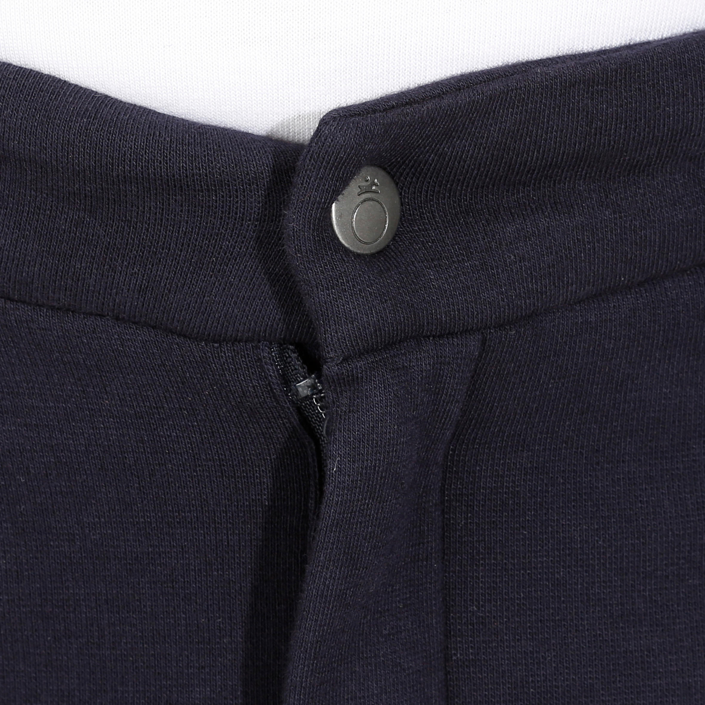 140 Kids' Horse Riding Patch Jodhpurs - Navy 6/16