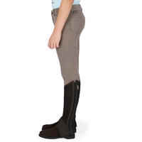 140 Kids' Horse Riding Patch Jodhpurs - Brown