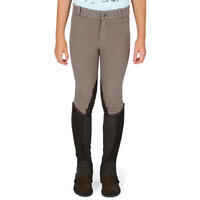 140 Kids' Horse Riding Patch Jodhpurs - Brown