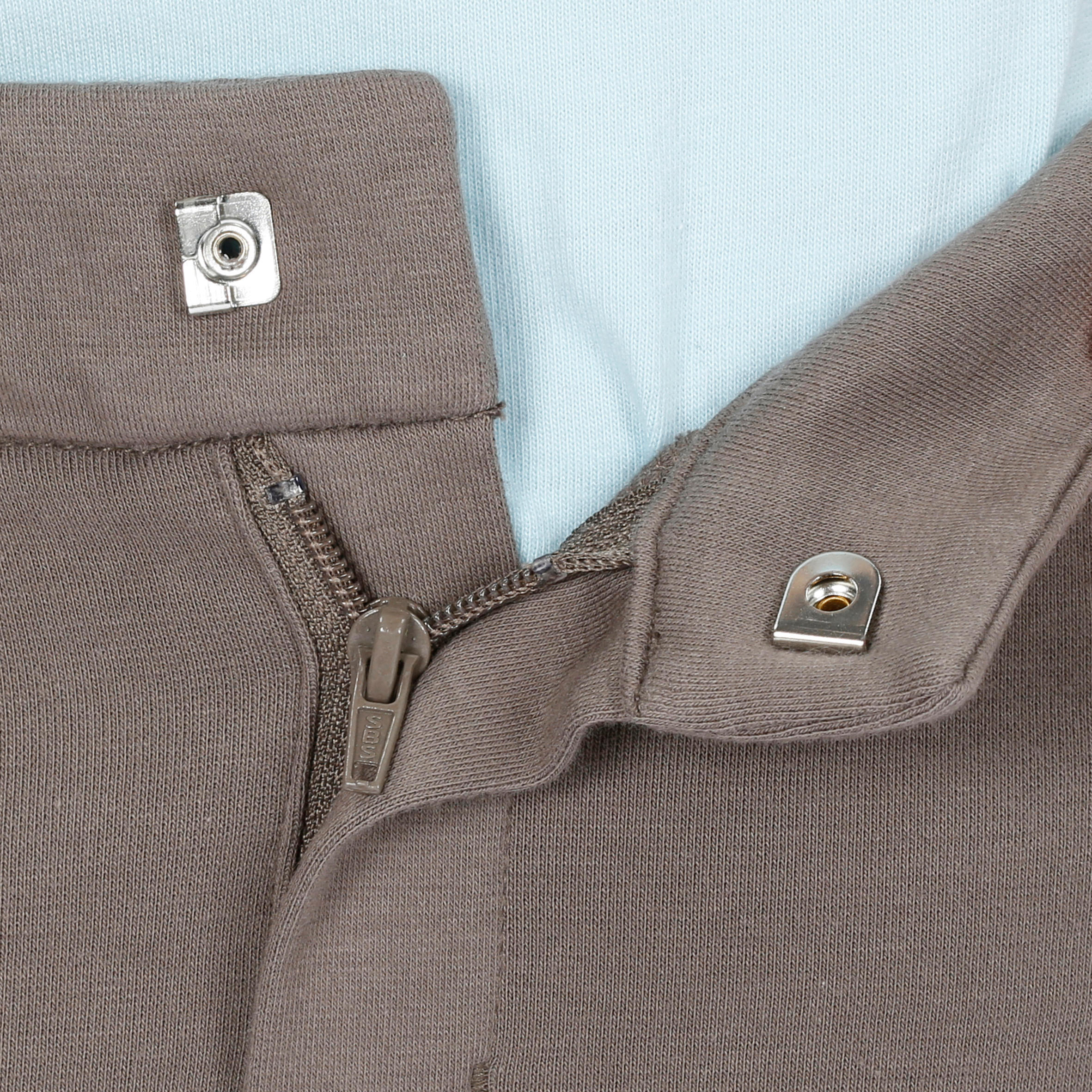 140 Kids' Horse Riding Patch Jodhpurs - Brown 8/16