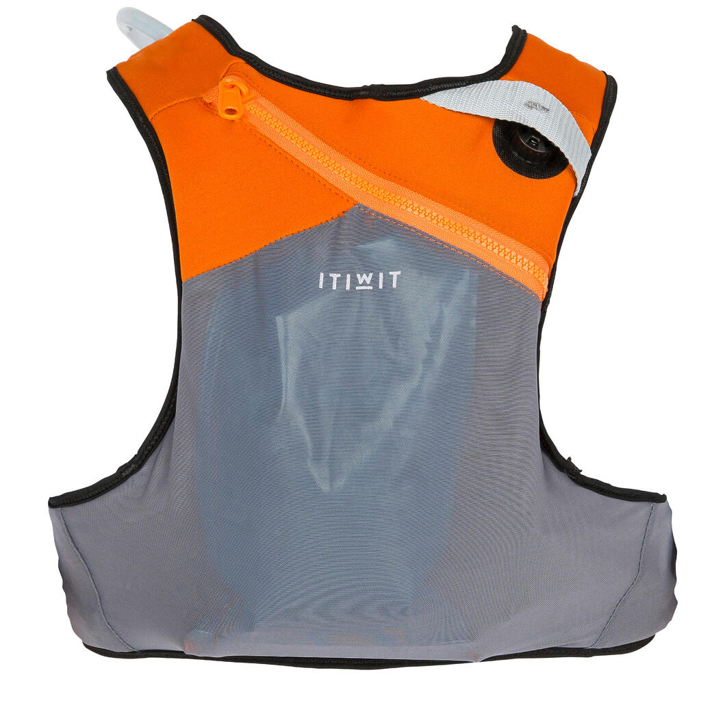 Auftriebsweste SUP/Kajak 50N - Wairo Hydratation orange