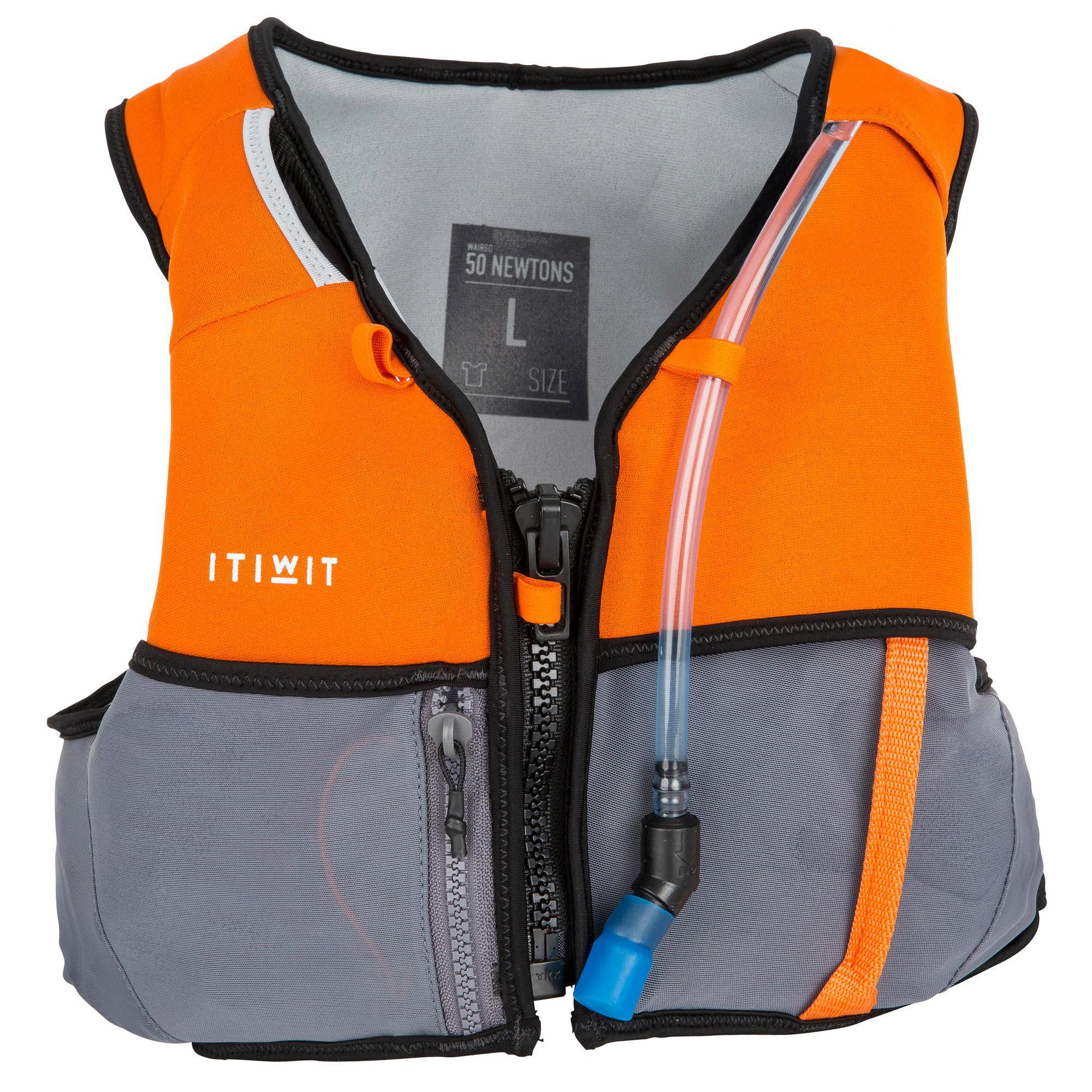 WAIRGO HYDRATION 50N ORANGE BUOYANCY VEST FOR SURF AND KAYAK