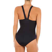 Vega Women's One-Piece Swimsuit - Black Blue