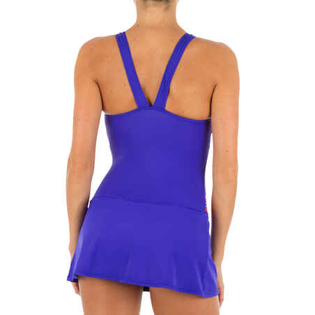 Vega Women's One-Piece Swimsuit - Blue Ni Orange