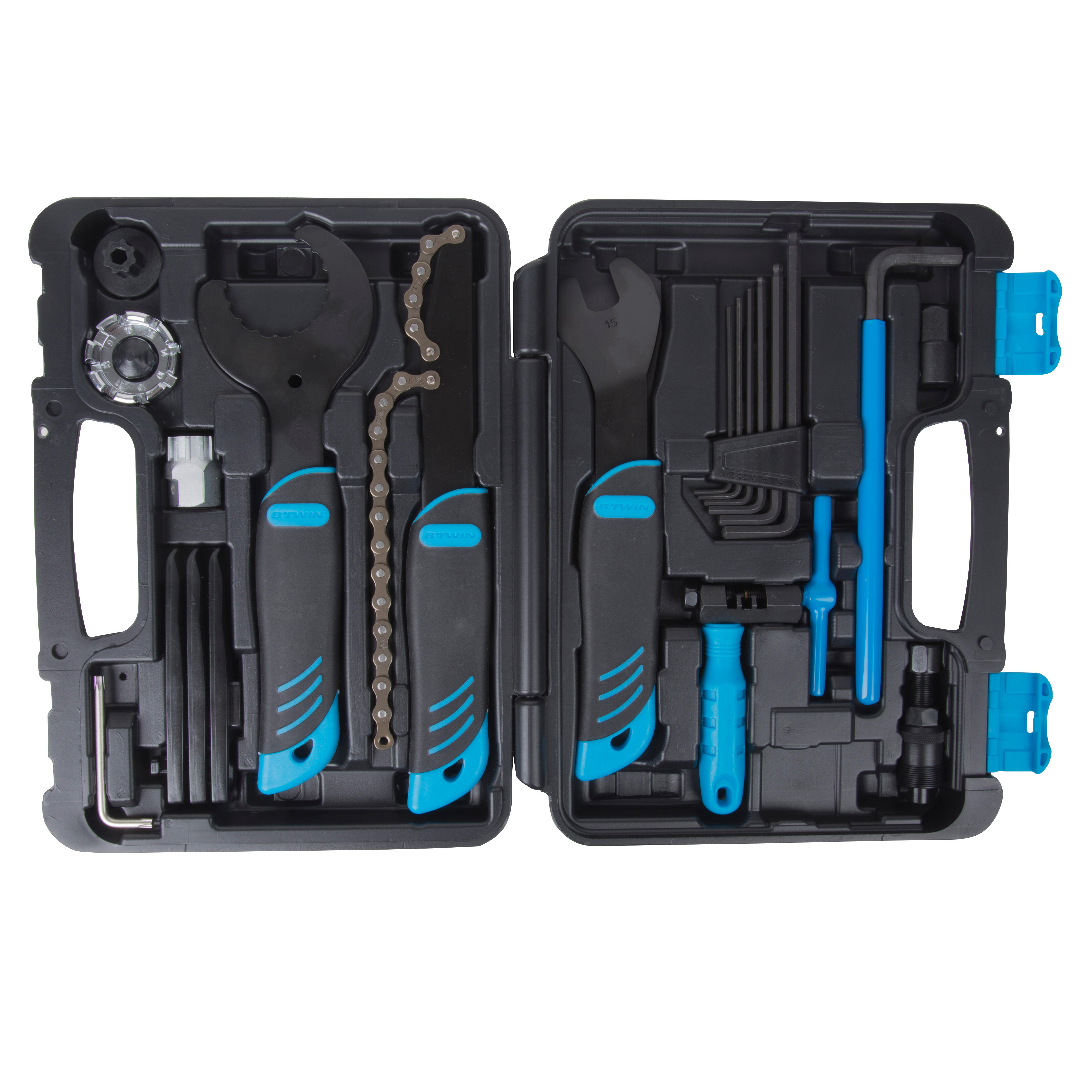 Bike Tool Box - HYTR 500 with 18 Essential Tools - DECATHLON