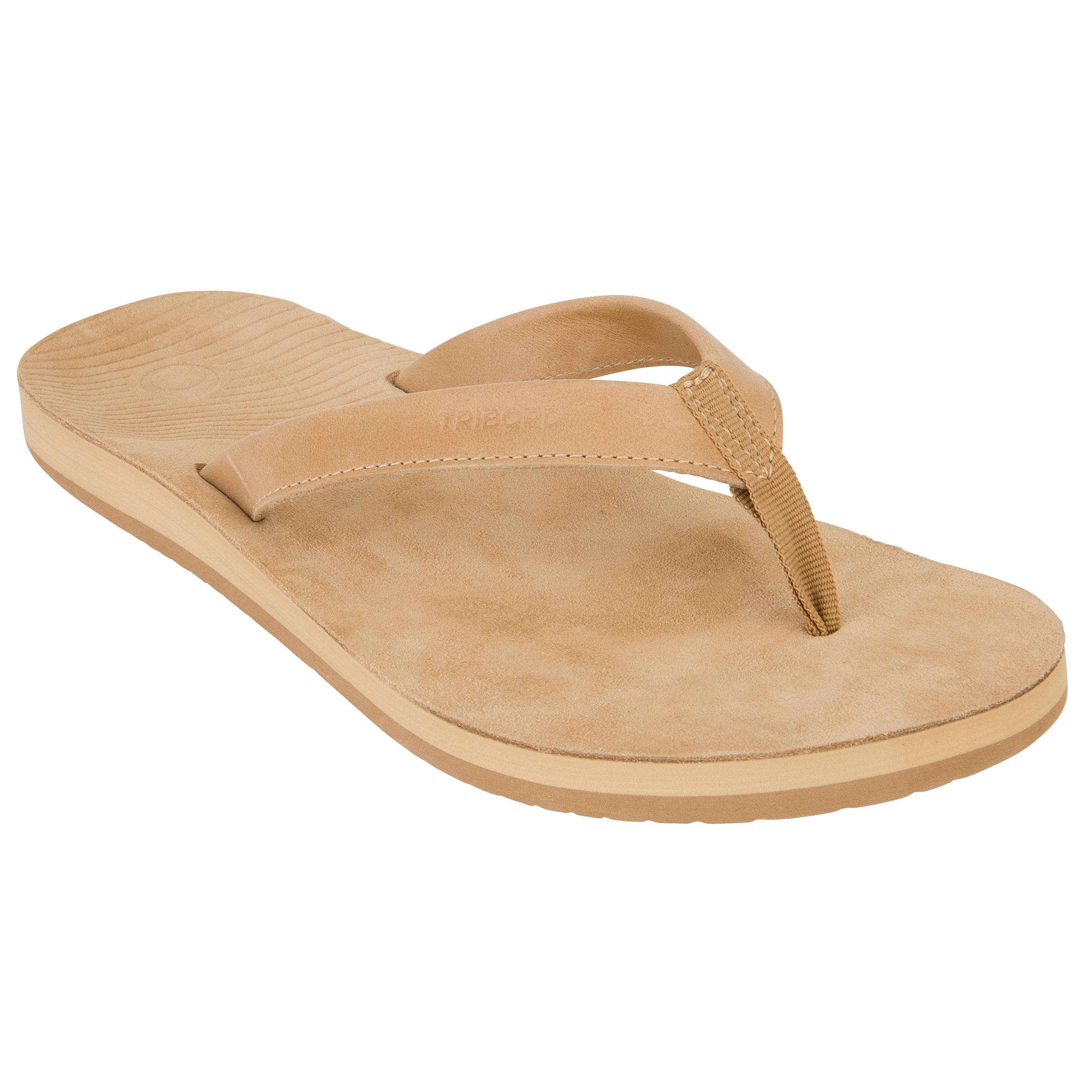 leren dames teenslippers