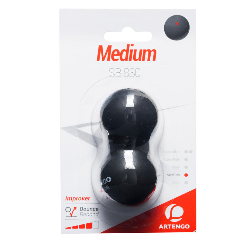 SB 830 Point Squash Ball Twin-Pack - Red SB 830 Point Squash Ball Twin-Pack - Red