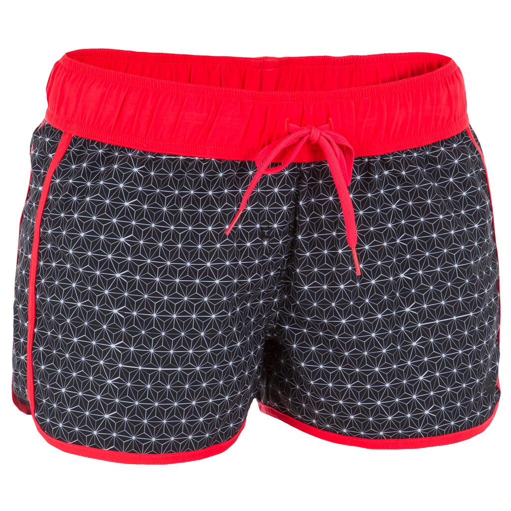 Boardshorts Tini Mosaica elastischer Taillenbund mit Kordelzug Damen