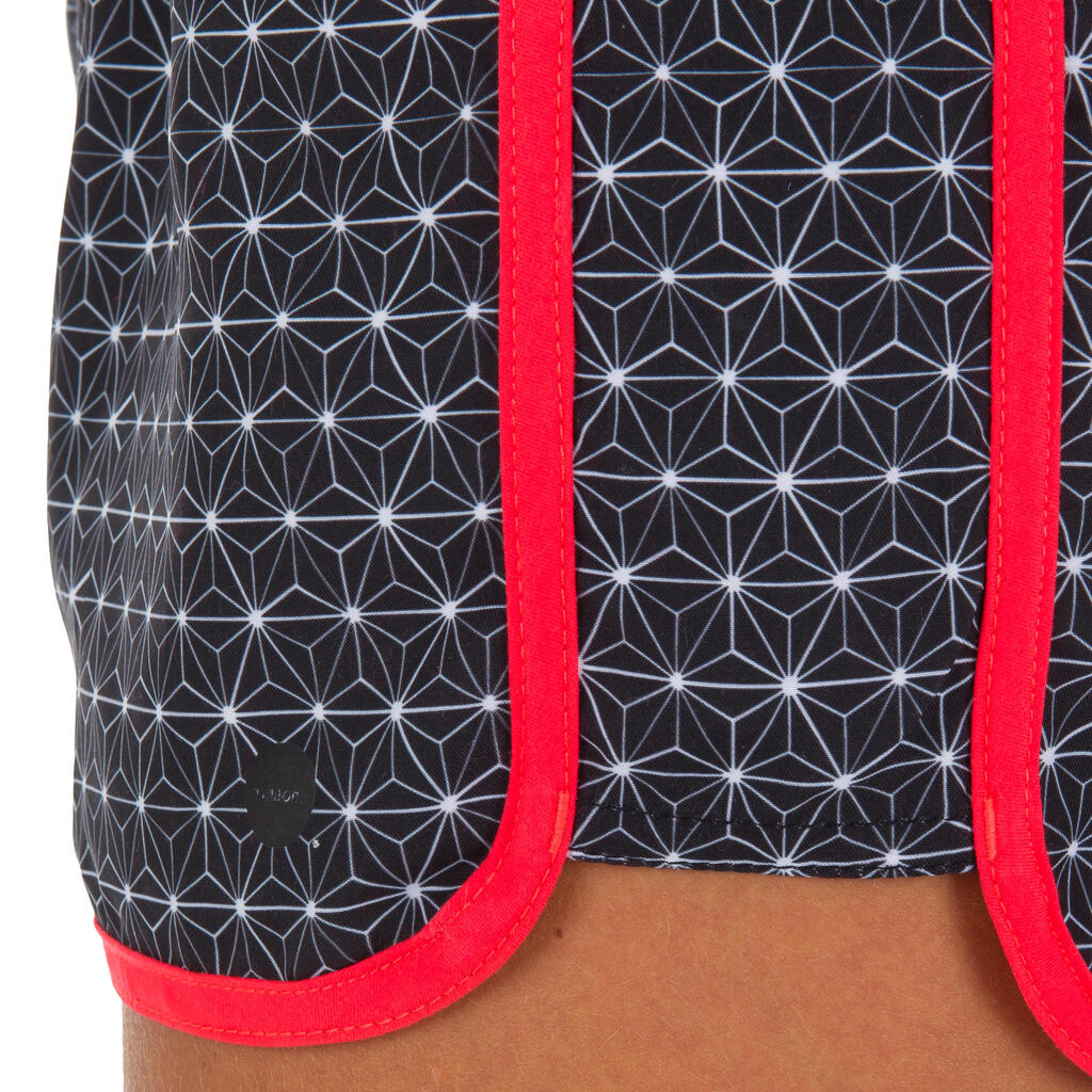 Boardshorts Tini Mosaica elastischer Taillenbund mit Kordelzug Damen